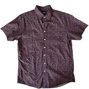 Rodd & Gunn Sportage Sport Fit Upscale Casual‎ Shirt Sz L Floral Navy Red White